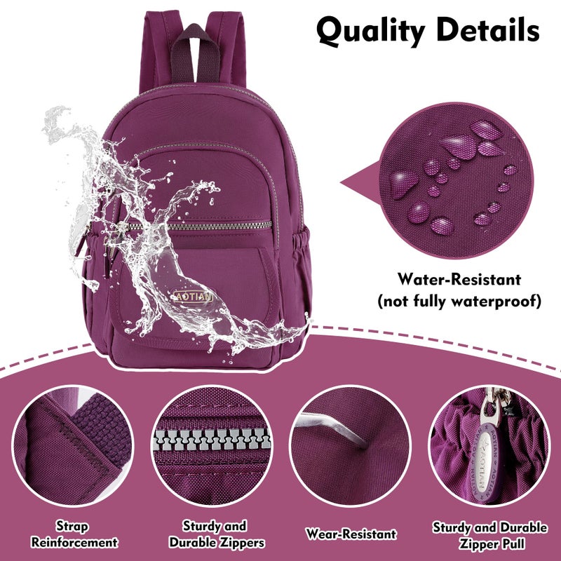 AOTIAN Mini Nylon Women Backpacks Casual Lightweight Small Daypack for Girls - Image 5